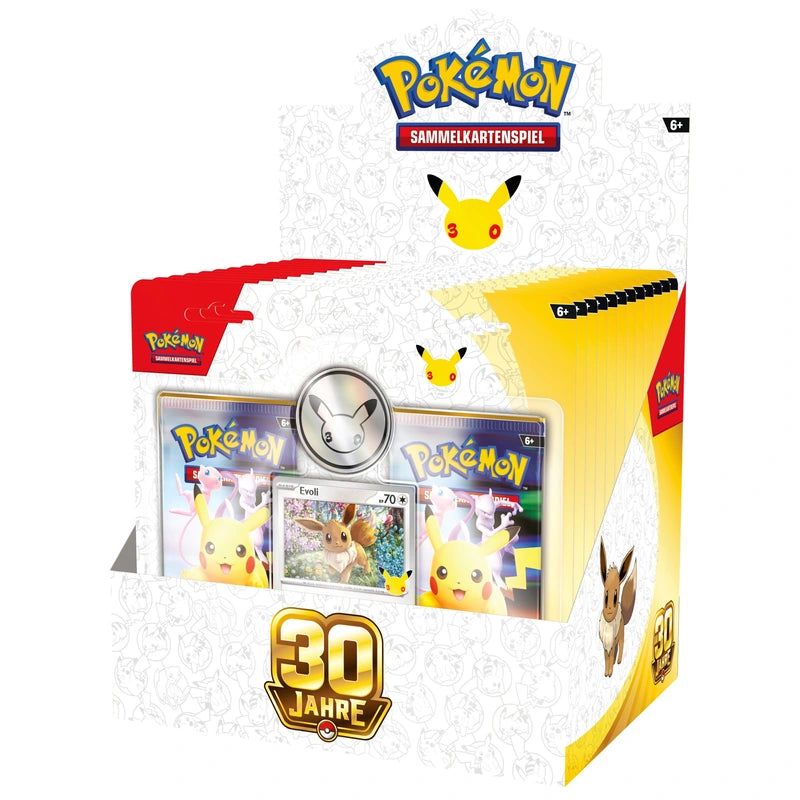 Pokémon TCG: 30 Jahre 2er-Blister mit Münze – Evoli – Rückseite