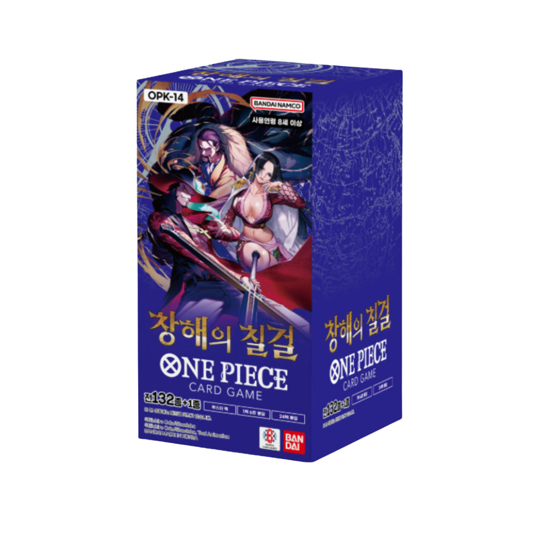 OPK14 The Azure Sea's Seven Display (KR) – koreanische One Piece Booster Box mit 24 Boostern